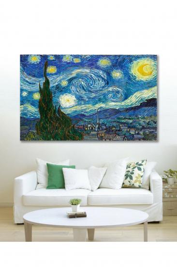 Van Gogh Yıldızlı Gece Dekoratif Duvar Tablo 